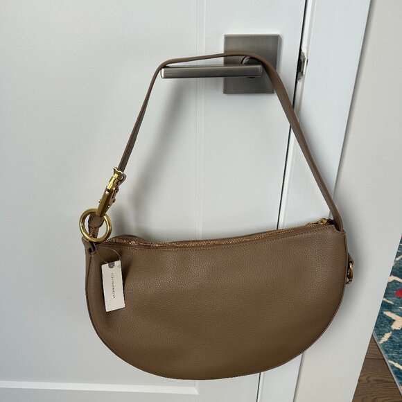 Faux-Leather Rounded Buckle Slouchy Bags: NWT - Picture 13 of 13
